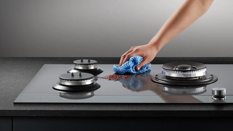 Fisher & Paykel CG604DLPGB4 4 Burner 60cm Gas Hob - Black - Atlantic Electrics - 40710228345055 