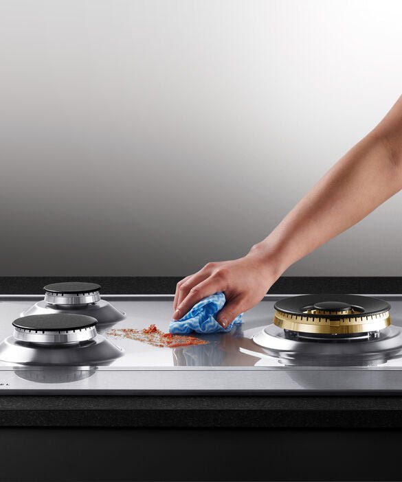 Fisher & Paykel CG905DLPX1 5 Burner 90cm Gas Hob - Stainless Steel - Atlantic Electrics - 40715903467743 