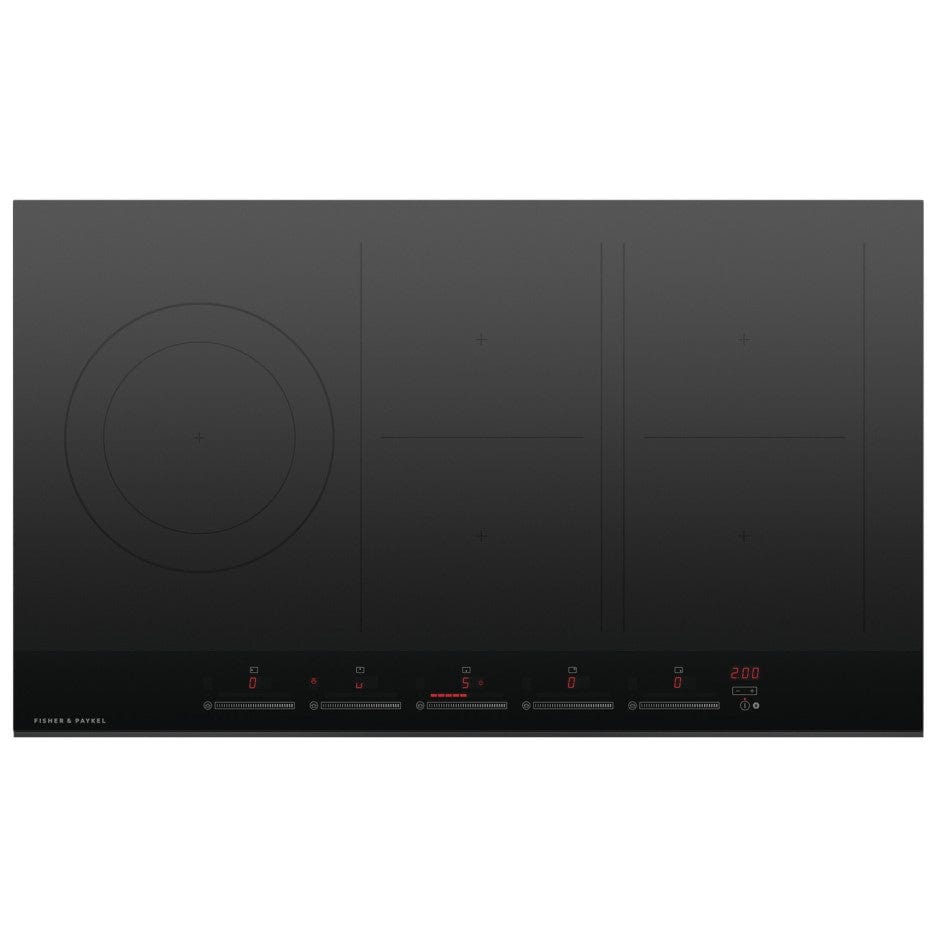 Fisher & Paykel CI905DTB4 90cm Black 5 Zone Induction Hob | Atlantic Electrics - 39477833957599 