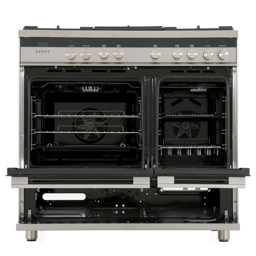 Fisher & Paykel Designer OR90L7DBGFX1 90cm Dual Fuel Range Cooker Stainless Steel | Atlantic Electrics - 39477840085215 