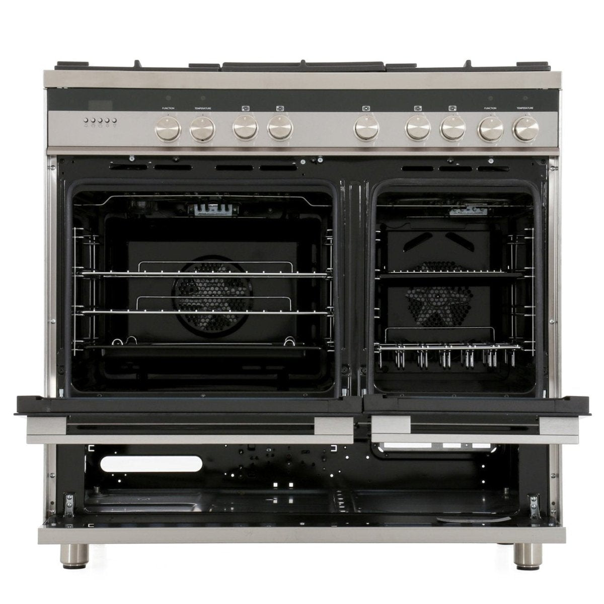 Fisher & Paykel Designer OR90L7DBGFX1 90cm Dual Fuel Range Cooker Stainless Steel | Atlantic Electrics