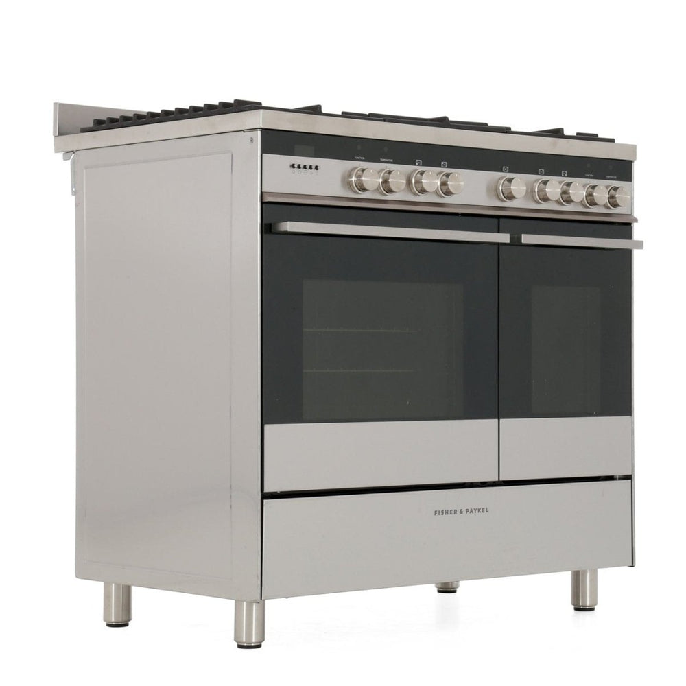 Fisher & Paykel Designer OR90L7DBGFX1 90cm Dual Fuel Range Cooker Stainless Steel | Atlantic Electrics - 39477840117983 