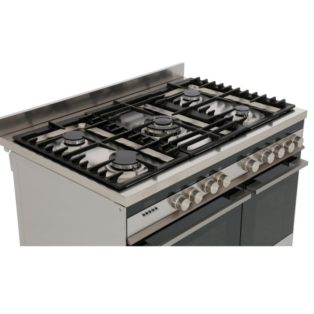 Fisher & Paykel Designer OR90L7DBGFX1 90cm Dual Fuel Range Cooker Stainless Steel | Atlantic Electrics - 39477840314591 