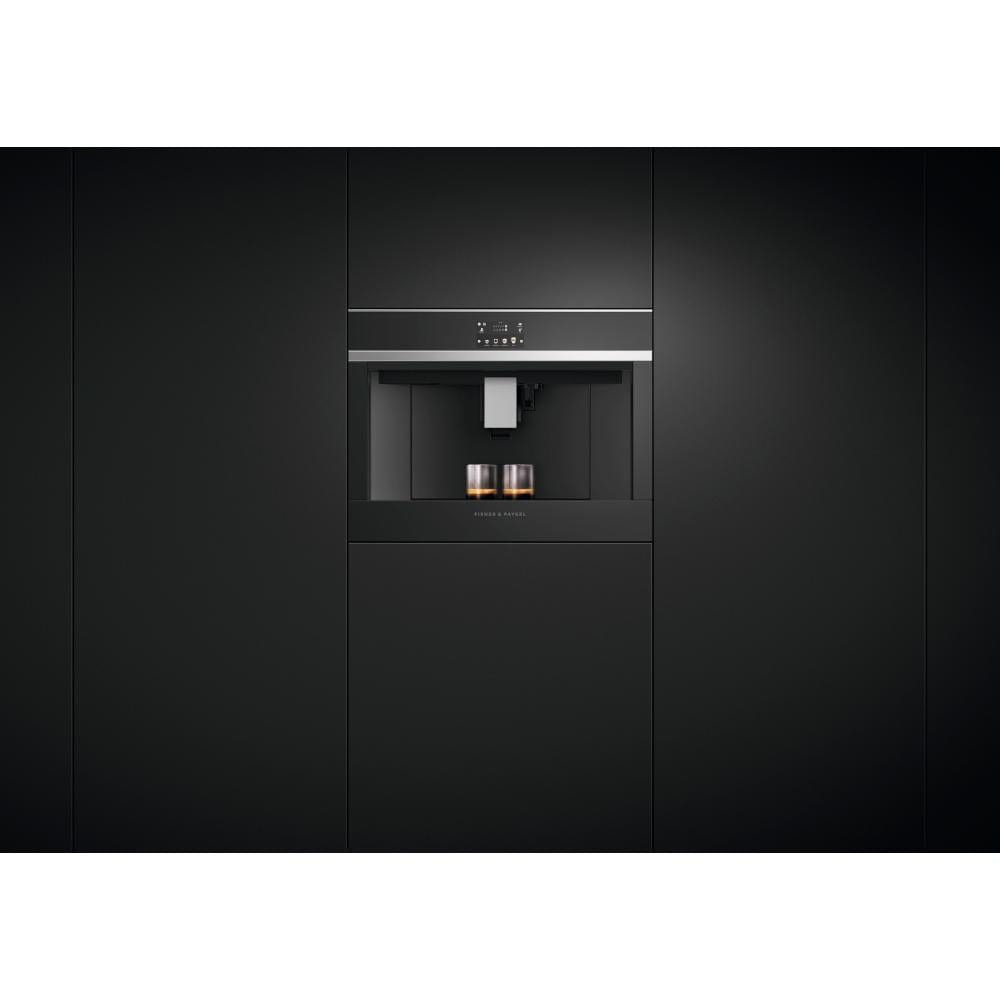 Fisher & Paykel EB60DSXB2 60cm Built-In Bean-to-Cup Coffee Machine, Gloss Black - Atlantic Electrics - 39477835628767 
