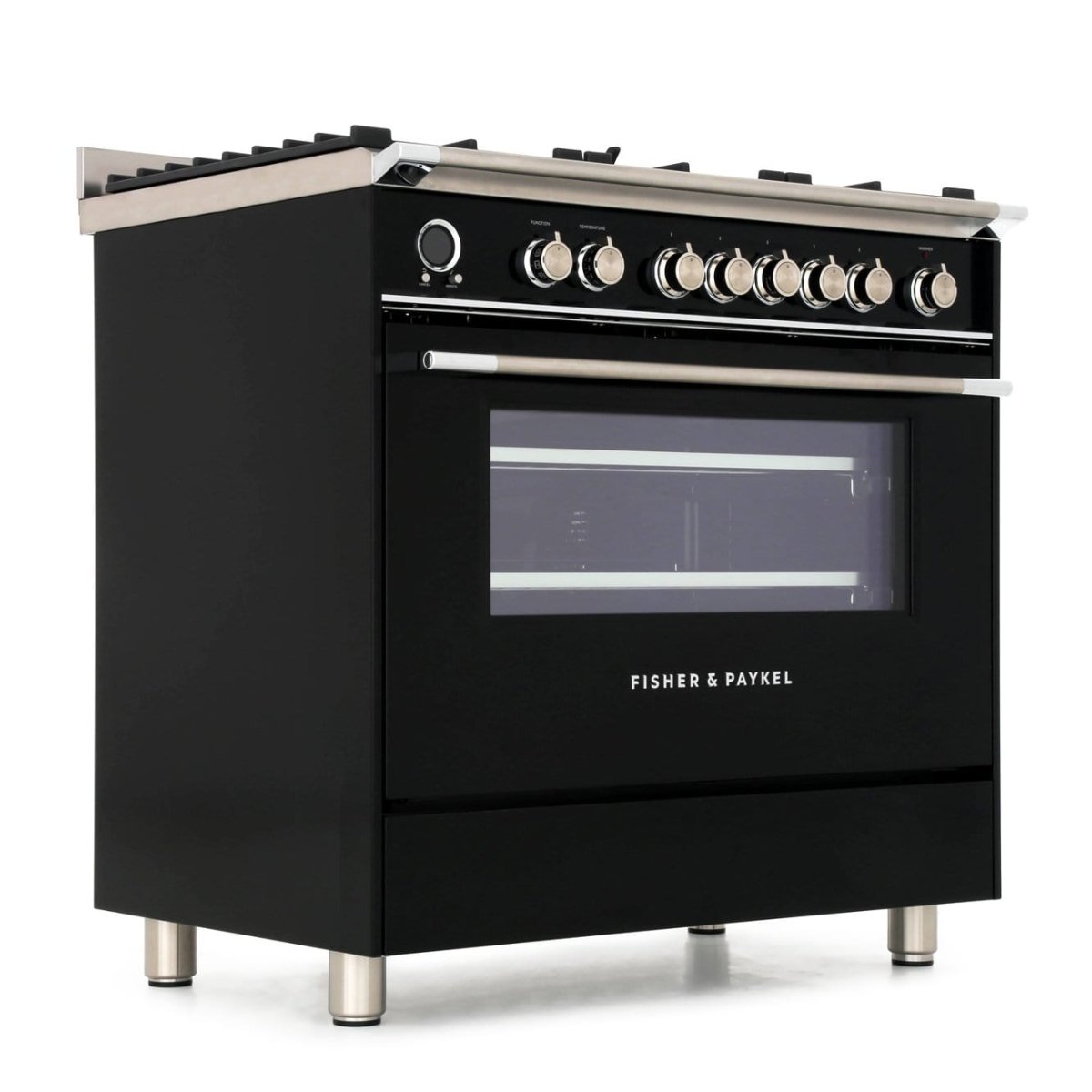 Fisher & Paykel OR90SCG6B1 90cm 5 Burner Dual Fuel Range Cooker | Atlantic Electrics