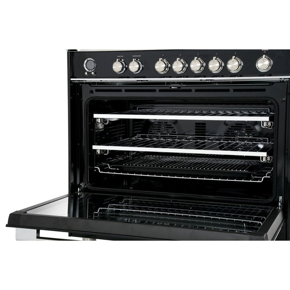 Fisher & Paykel OR90SCG6B1 90cm 5 Burner Dual Fuel Range Cooker | Atlantic Electrics - 39477837889759 