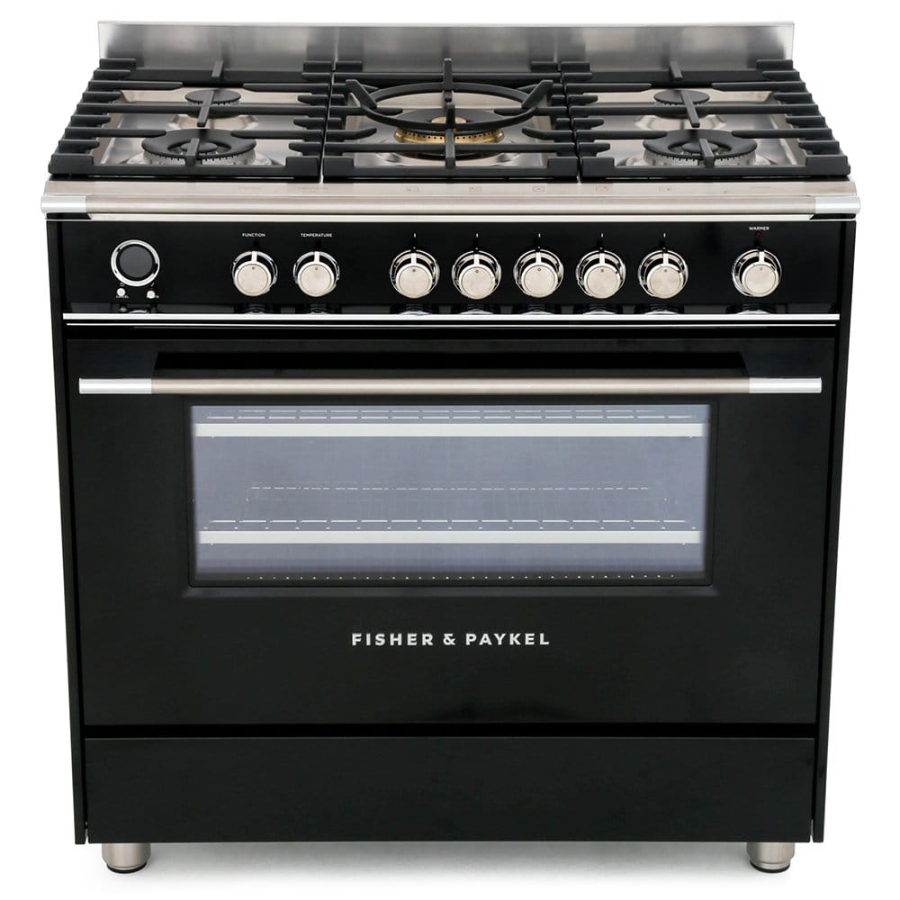 Fisher & Paykel OR90SCG6B1 90cm 5 Burner Dual Fuel Range Cooker | Atlantic Electrics - 39477837594847 