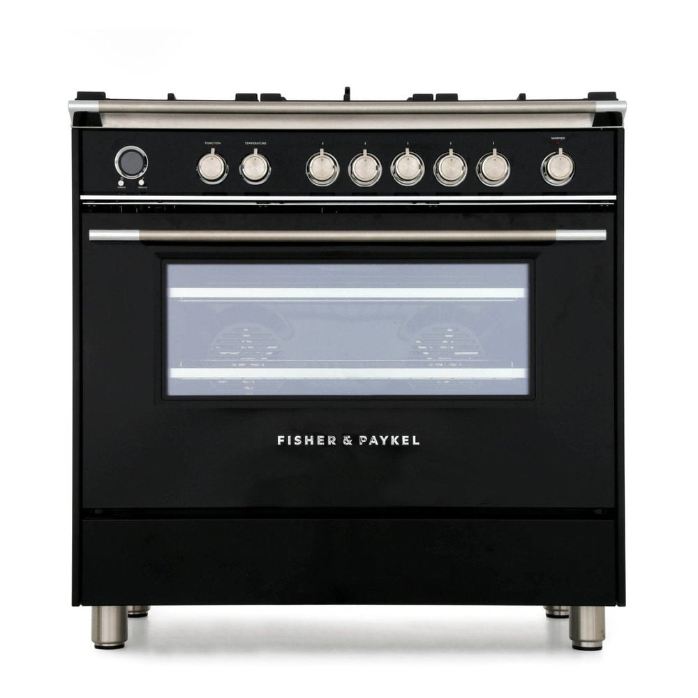 Fisher & Paykel OR90SCG6B1 90cm 5 Burner Dual Fuel Range Cooker | Atlantic Electrics - 39477837660383 