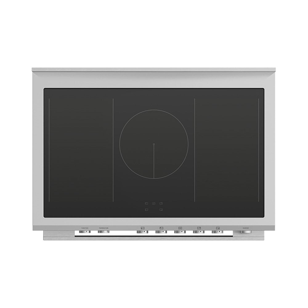 Fisher + Paykel OR90SDI6X1 89.7cm Wide Freestanding Range Cooker, Induction, 5 Zones with SmartZone - Stainless Steel | Atlantic Electrics - 39477857878239 