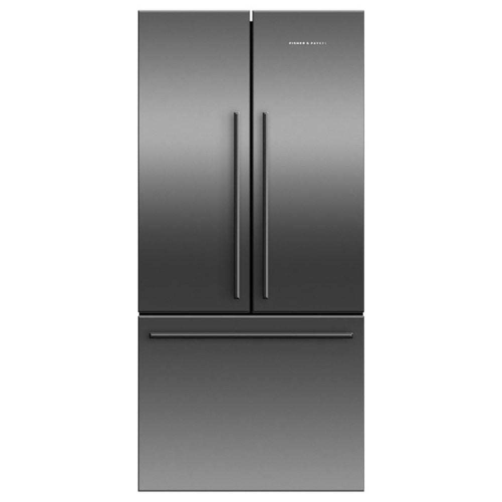 Fisher + Paykel RF522ADB5 487 Litre Freestanding French Door Refrigerator Freezer, 79cm Wide - Black Stainless Steel | Atlantic Electrics - 39477858795743 