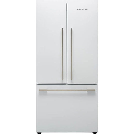 Fisher + Paykel RF522ADW5 Non-Plumbed Total No Frost American Style Fridge Freezer, 79cm Wide - White | Atlantic Electrics