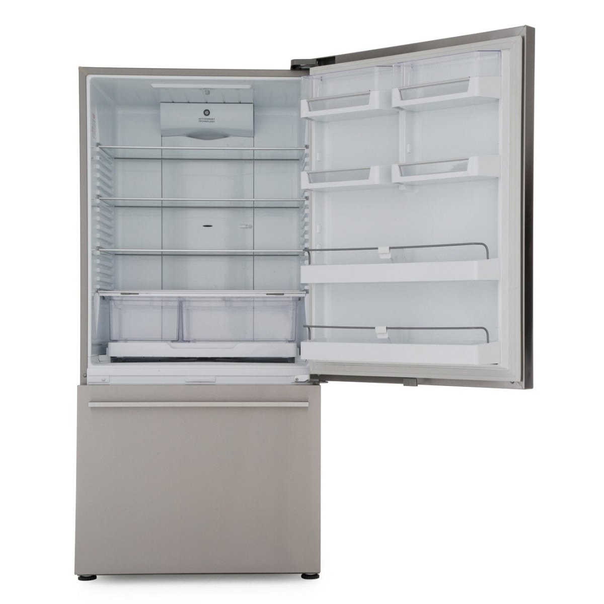 Fisher & Paykel RF522WDRUX5 Plumbed Fridge Freezer Right Door + Drawer 790mm - Ice + Water Stainless Steel, Right Hinge | Atlantic Electrics
