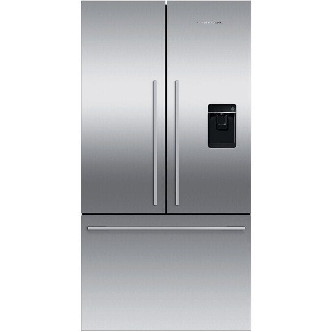 Fisher Paykel RF540ADUX5 Freestanding Plumbed Fridge Freezer French Door 90cm, 569L, Ice & Water - Atlantic Electrics - 39477859811551 