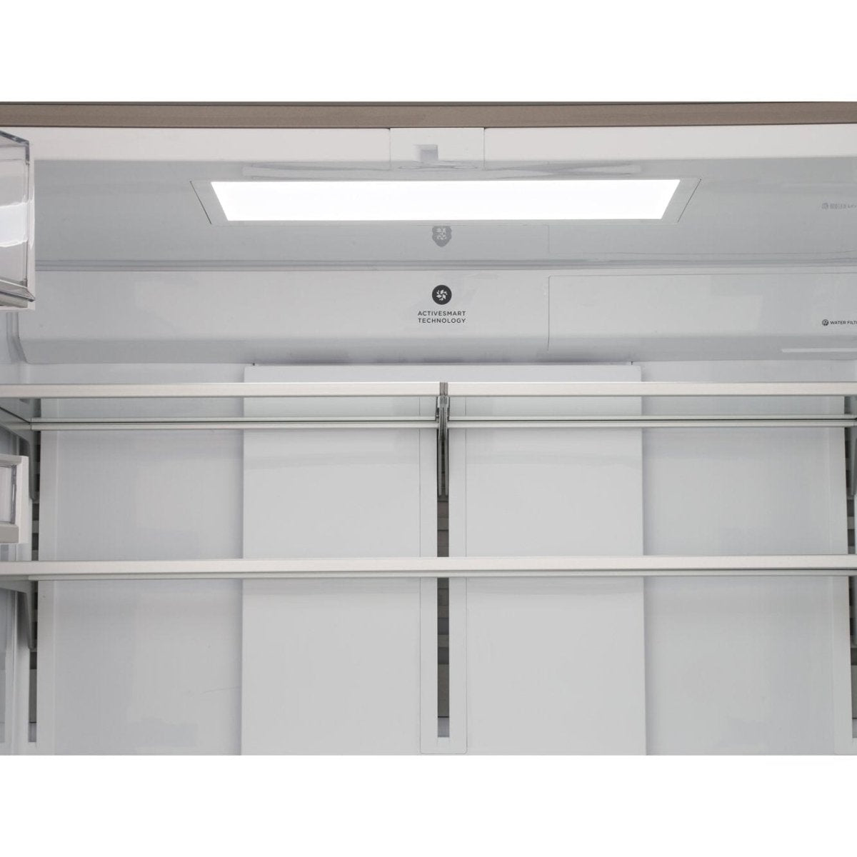 Fisher & Paykel RF605QDUVX1 Plumbed 4-Door American-Style Freestanding Fridge Freezer with Water and Ice Dispenser, Stainless Steel | Atlantic Electrics