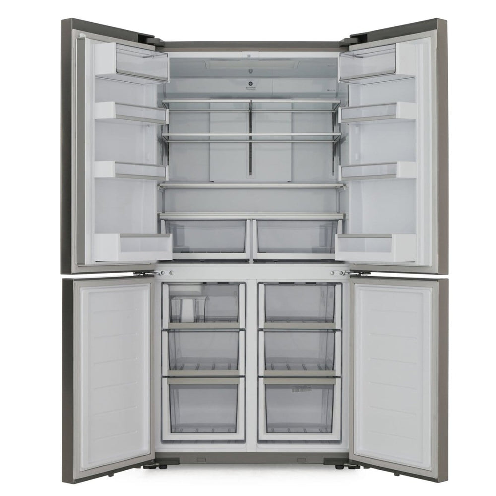 Fisher & Paykel RF605QDUVX1 Plumbed 4-Door American-Style Freestanding Fridge Freezer with Water and Ice Dispenser, Stainless Steel | Atlantic Electrics - 39477844639967 