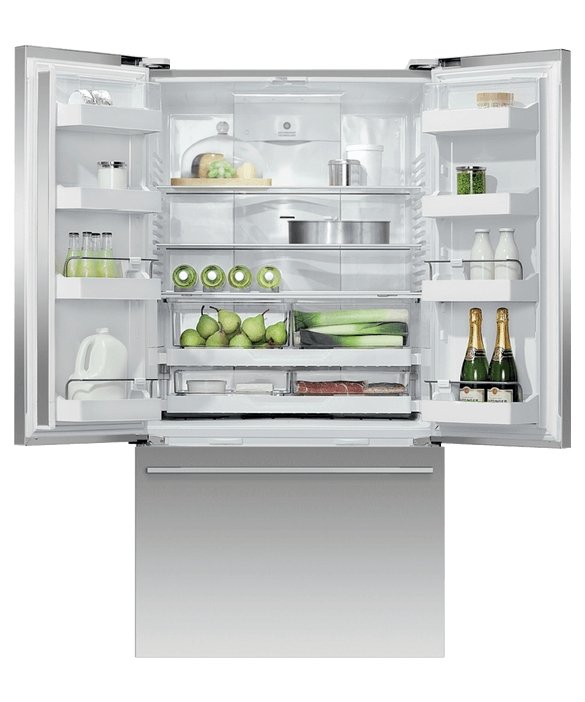 Fisher & Paykel RF610ADX5 American Style Freestanding French Door Refrigerator Freezer, 90cm, 569L - Atlantic Electrics - 39477838872799 