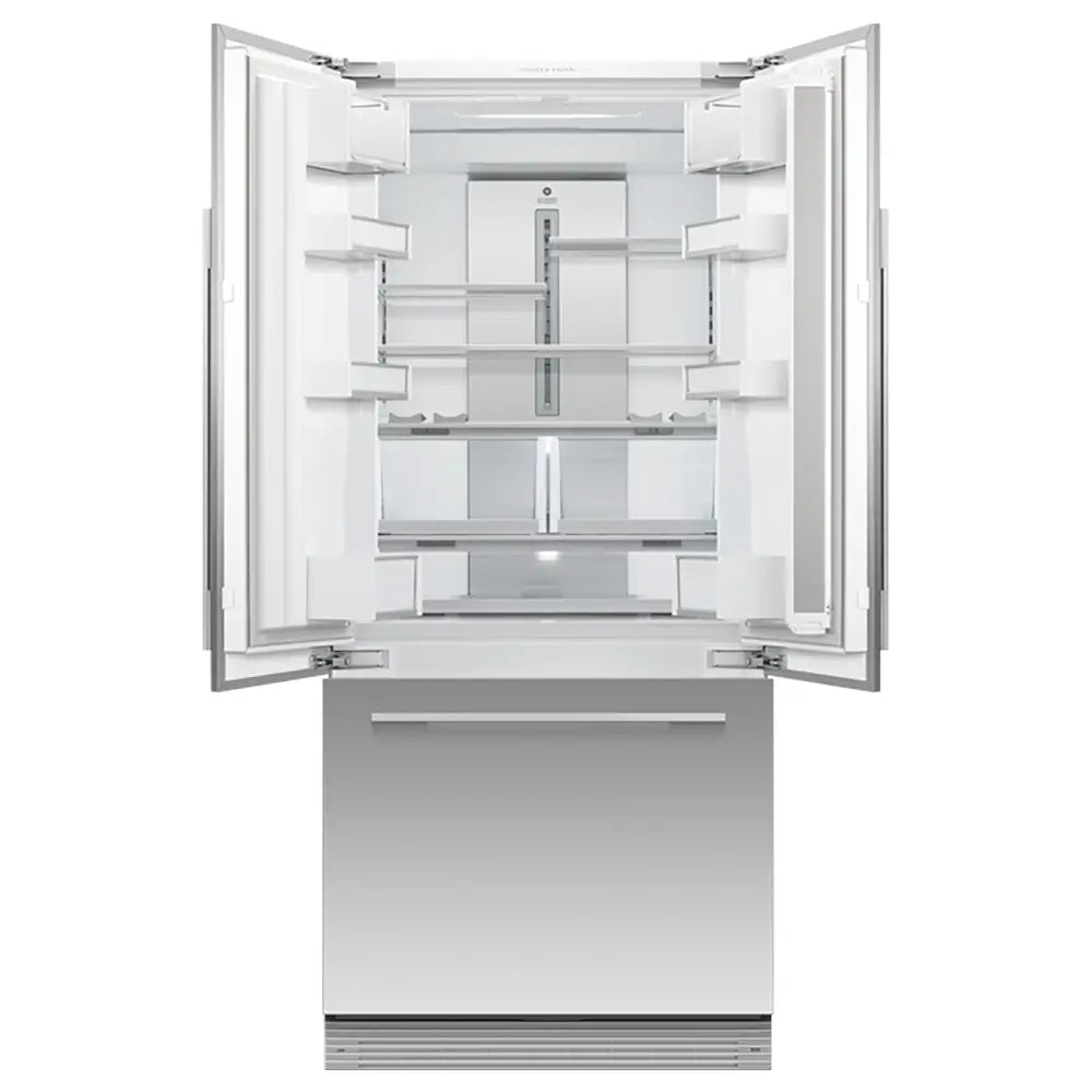Fisher + Paykel RS80A2 Series 7 417 Litre Integrated French Door Refrigerator with bottom Freezer, Panel Ready - 79.6cm Wide | Atlantic Electrics