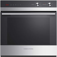 Thumbnail Fisher & Paykel Series 5 OB60SC7CEX1 72L Single Built In Electric Oven Stainless Steel and Black Glas - 39477840445663