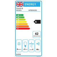 Thumbnail Fisher & Paykel Series 7 HP90iHCB3 90 cm Integrated A Rated Cooker Hood - 39477842739423