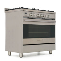 Thumbnail Fisher & Paykel Series 7 OR90SDG4X1 90cm 5 Burners Dual Fuel Range Cooker - 39477850112223