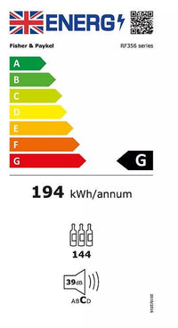 Thumbnail Fisher & Paykel Series 7 RF356RDWX1 Freestanding Wine Cooler Stainless Steel 144 bottles | Atlantic Electrics- 39477846343903