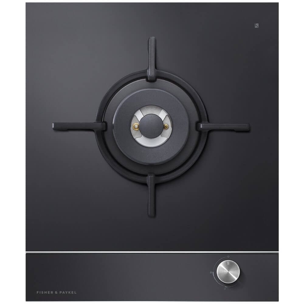 Fisher & Paykel Series 9 CG451DLPGB4 Domino Hob Black Gas on Glass Cast Iron Pan Supports - Atlantic Electrics