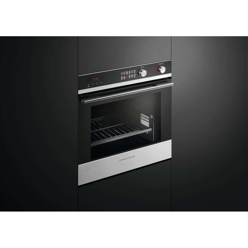 Fisher & Paykel Series 9 OB60SD11PX1 72L Single Built In Electric Oven Pyrolytic Self-Cleaning Function - Atlantic Electrics - 39477861646559 