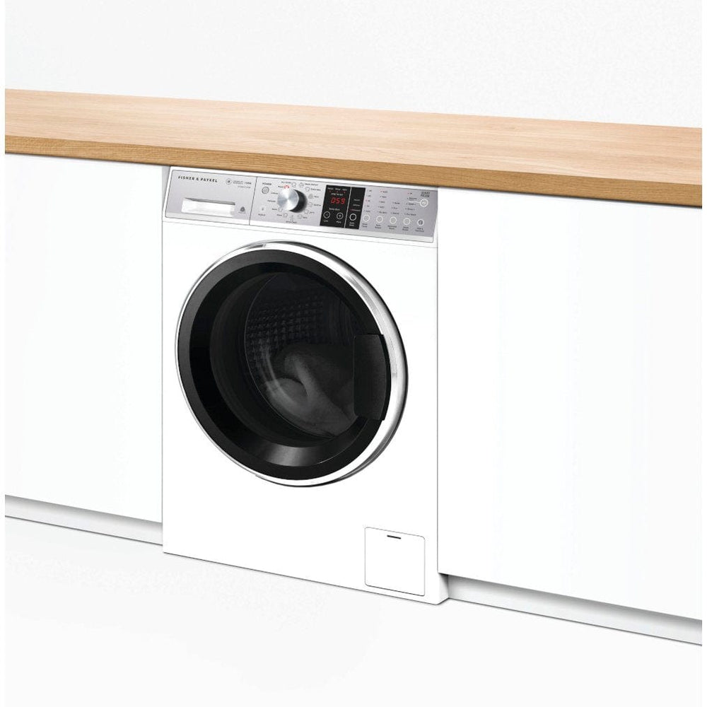 Fisher & Paykel WH1060S1 Front Loader Washing Machine, 10kg,1400 Spin,Steam Refresh White | Atlantic Electrics - 39477856665823 