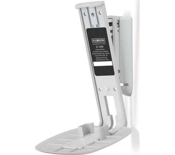 Flexson FLXS1WM2011 Sonos One Wall Mount Tilt Speaker Bracket Twin Pack - White | Atlantic Electrics - 39477860597983 