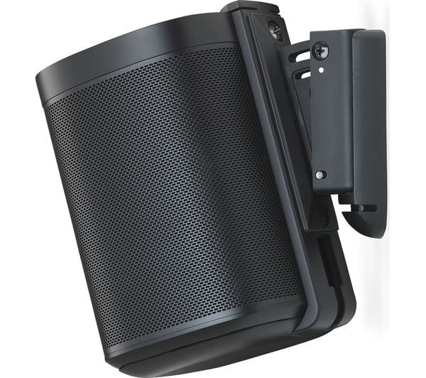 Flexson FLXS1WM2021 Sonos One Wall Mount Tilt Speaker Bracket Twin Pack - Black | Atlantic Electrics - 39477862269151 