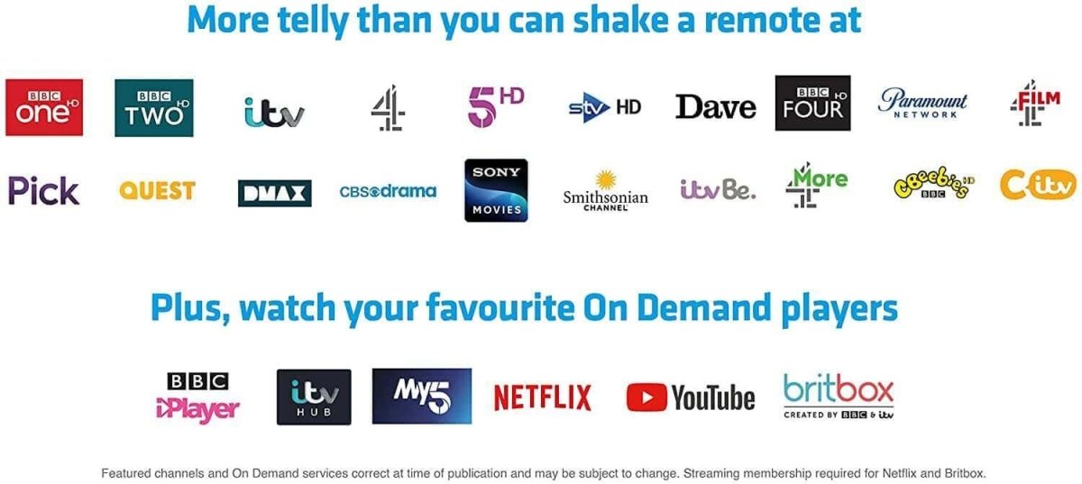 Freesat UHD4X1000 1TB Freesat Recorder - Anthracite | Atlantic Electrics