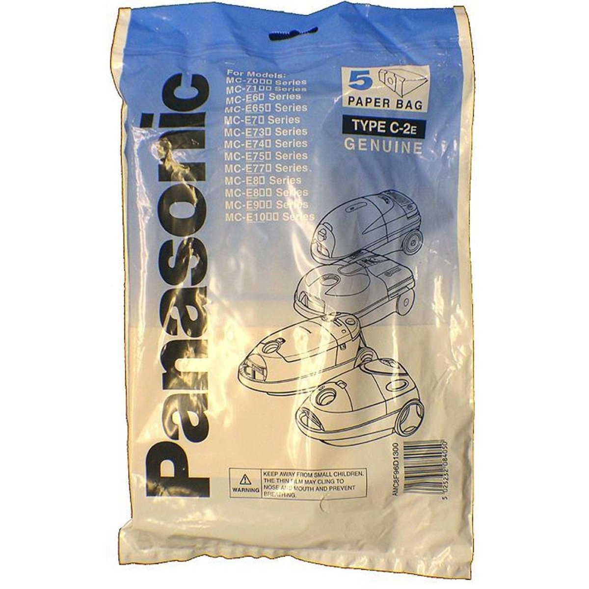 Genuine Panasonic AMC8F96 Type C-2E Paper Dust Bag Pack (5 Dust Bags) | Atlantic Electrics