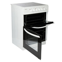 Thumbnail Haden HE60DOMW 60cm Double Oven Ceramic Cooker in White | Atlantic Electrics- 41449475735775