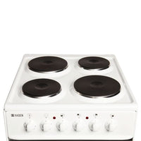Thumbnail Haden HES50W 50cm Single Oven Electric Cooker White | Atlantic Electrics- 39477865382111