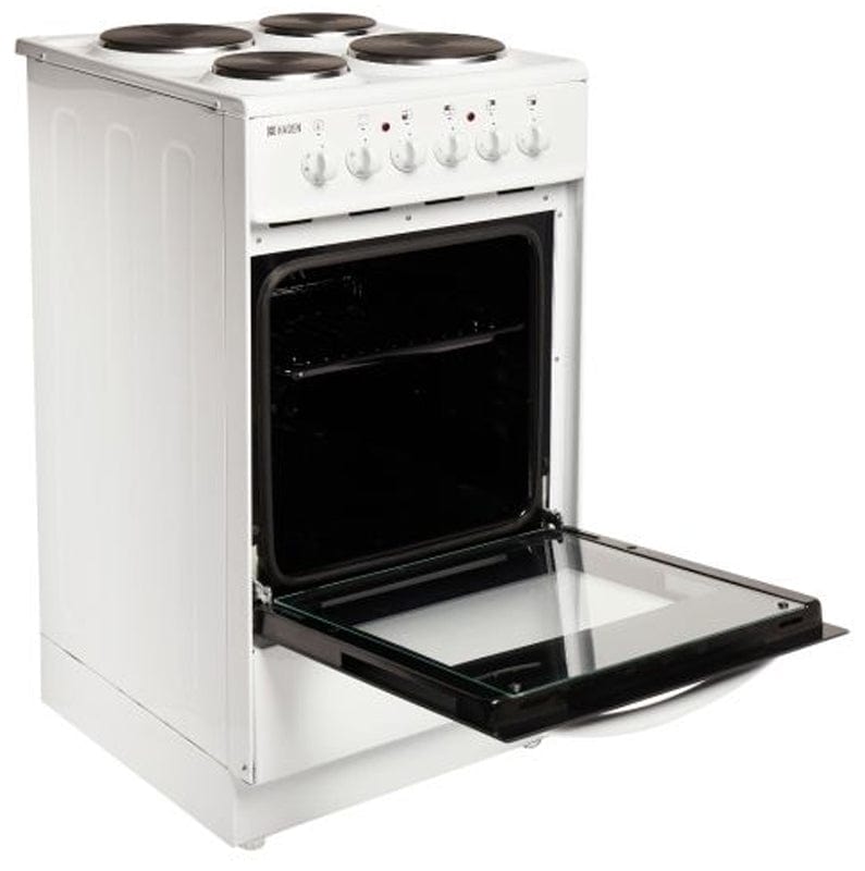 Haden HES50W 50cm Single Oven Electric Cooker White | Atlantic Electrics - 39477865513183 