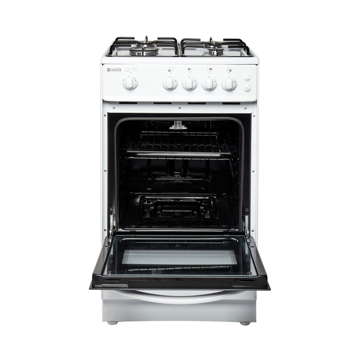 Haden HGS50W 50cm 52-Litres Single Oven Gas Cooker - White | Atlantic Electrics