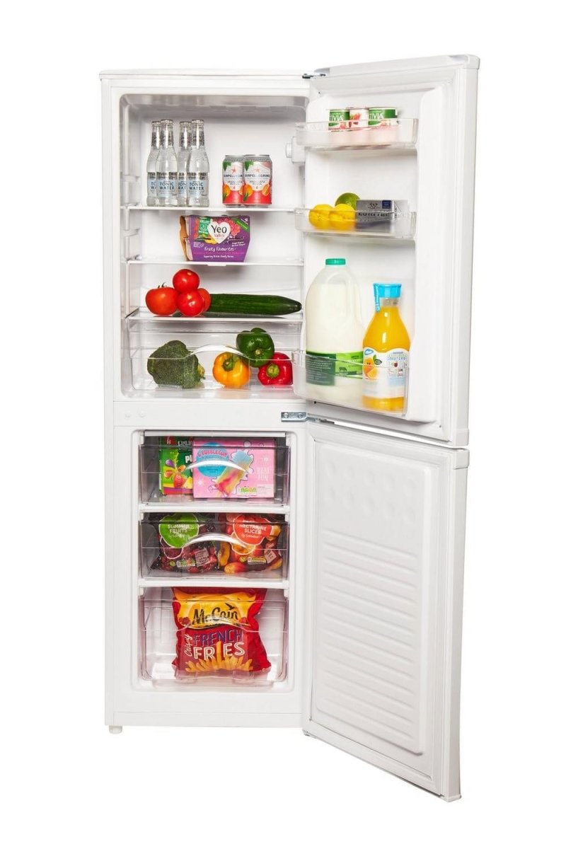 Haden HK144W 48cm Static Tall Fridge Freezer White A+ Energy Rated | Atlantic Electrics - 39477866954975 