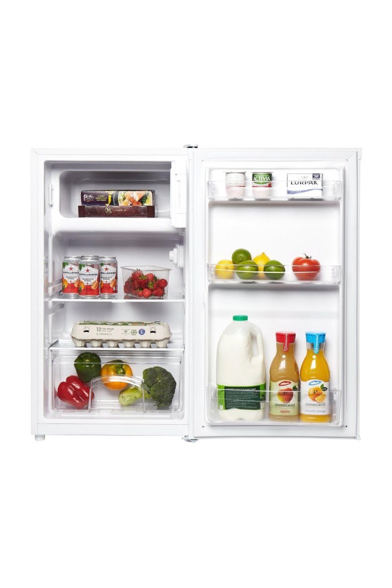 Haden HR82W 48cm Under Counter Fridge with 3 Star Ice Box, White | Atlantic Electrics