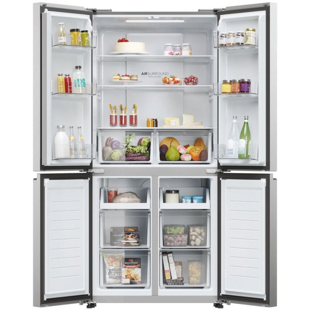 Haier HCR3818ENMM Freestanding American Style Refrigeration - Inox | Atlantic Electrics