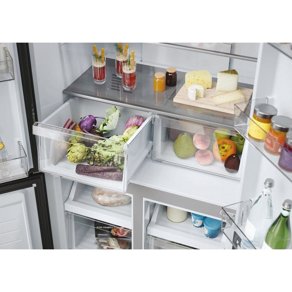 Haier HCR3818ENMM Freestanding American Style Refrigeration - Inox | Atlantic Electrics