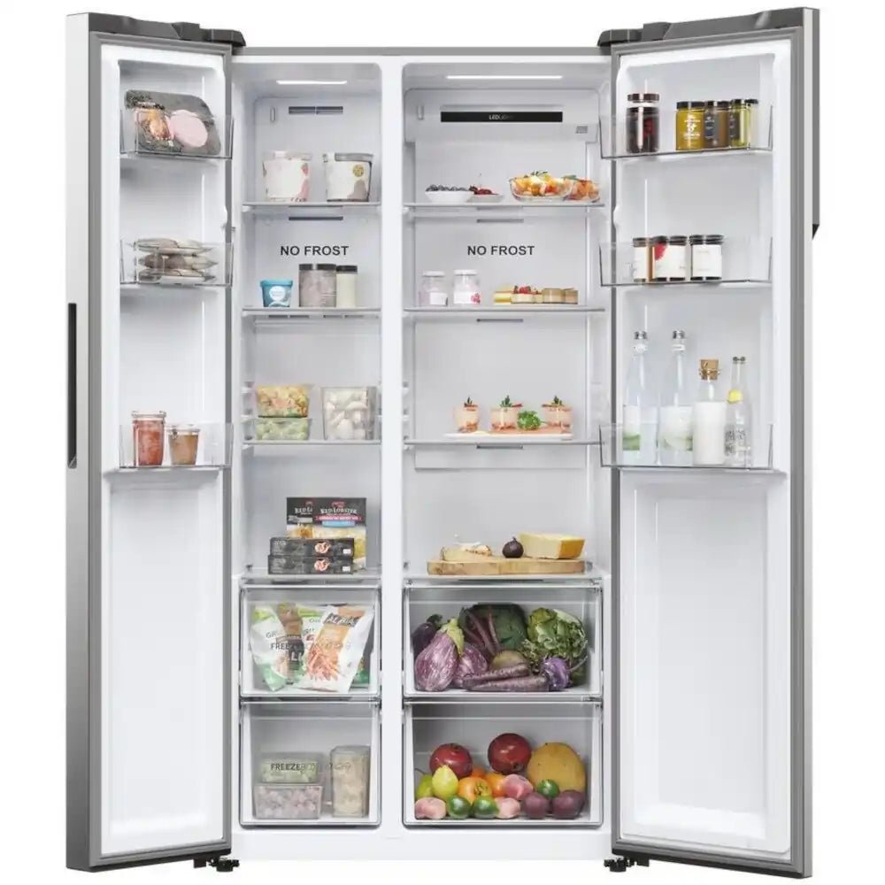 Haier HSR5918DNMP American Fridge Freezer - Inox | Atlantic Electrics - 40452141154527 