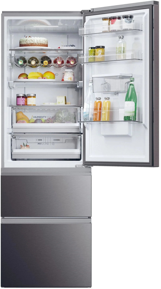 Haier HTW5618EWMP Wifi Connected 60/40 Total No Frost Fridge Freezer - Stainless Steel | Atlantic Electrics - 41449477734623 