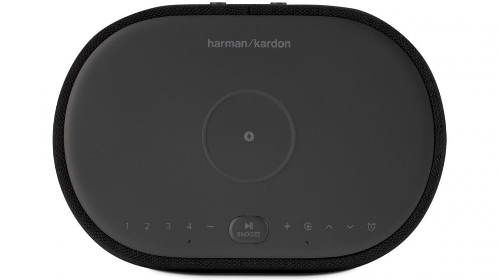 Harman Kardon Citation Oasis voice-controlled speaker with DAB/DAB+ radio and wireless phone charging - Black - Atlantic Electrics
