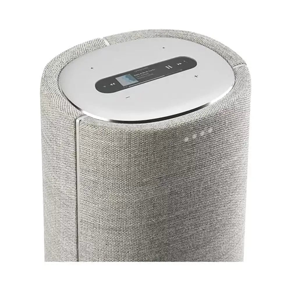 Harman Kardon Citation Tower, Voice-Activated Floor-standing Speaker with Google Assistant, 34.7cm Wide - Grey | Atlantic Electrics