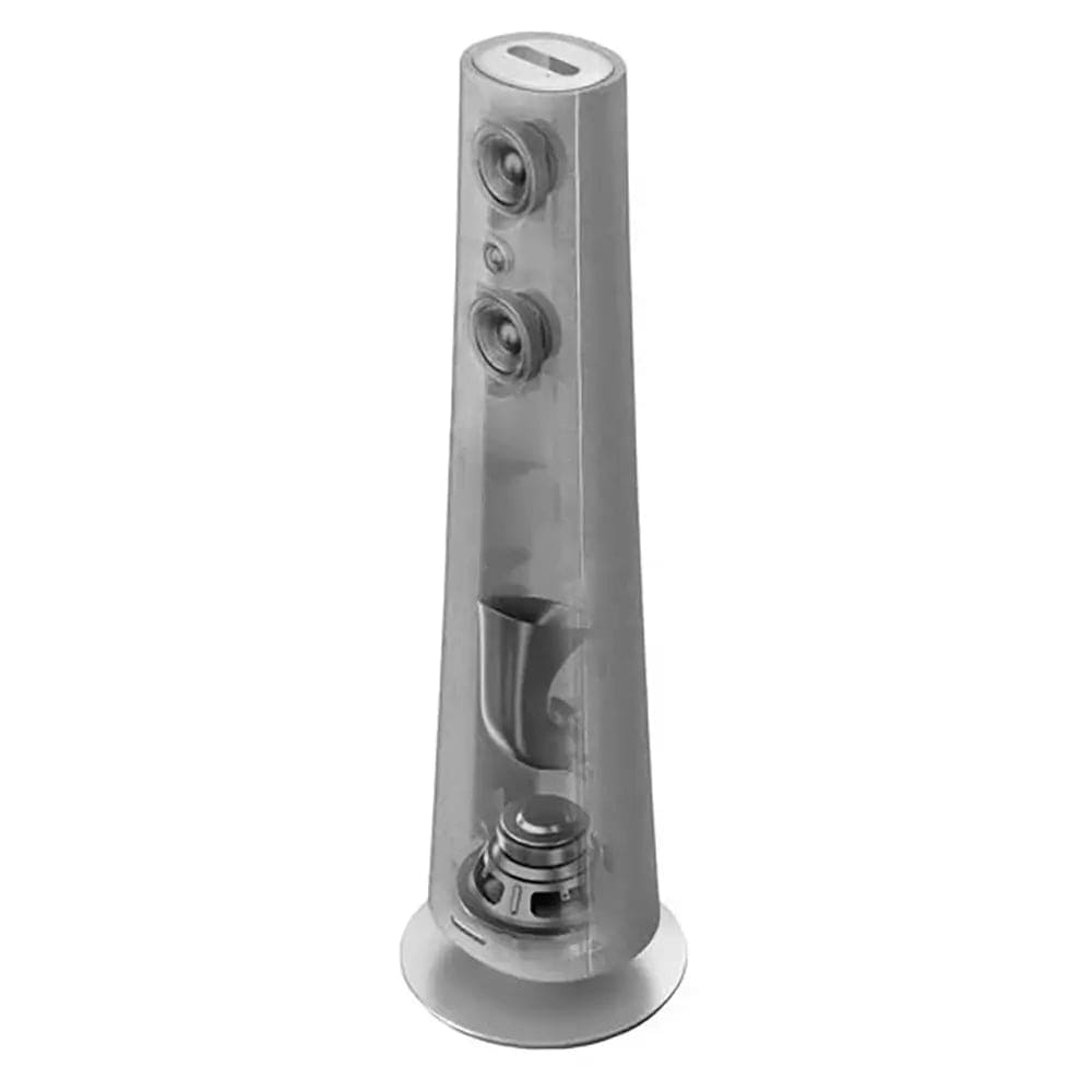 Harman Kardon Citation Tower, Voice-Activated Floor-standing Speaker with Google Assistant, 34.7cm Wide - Grey | Atlantic Electrics