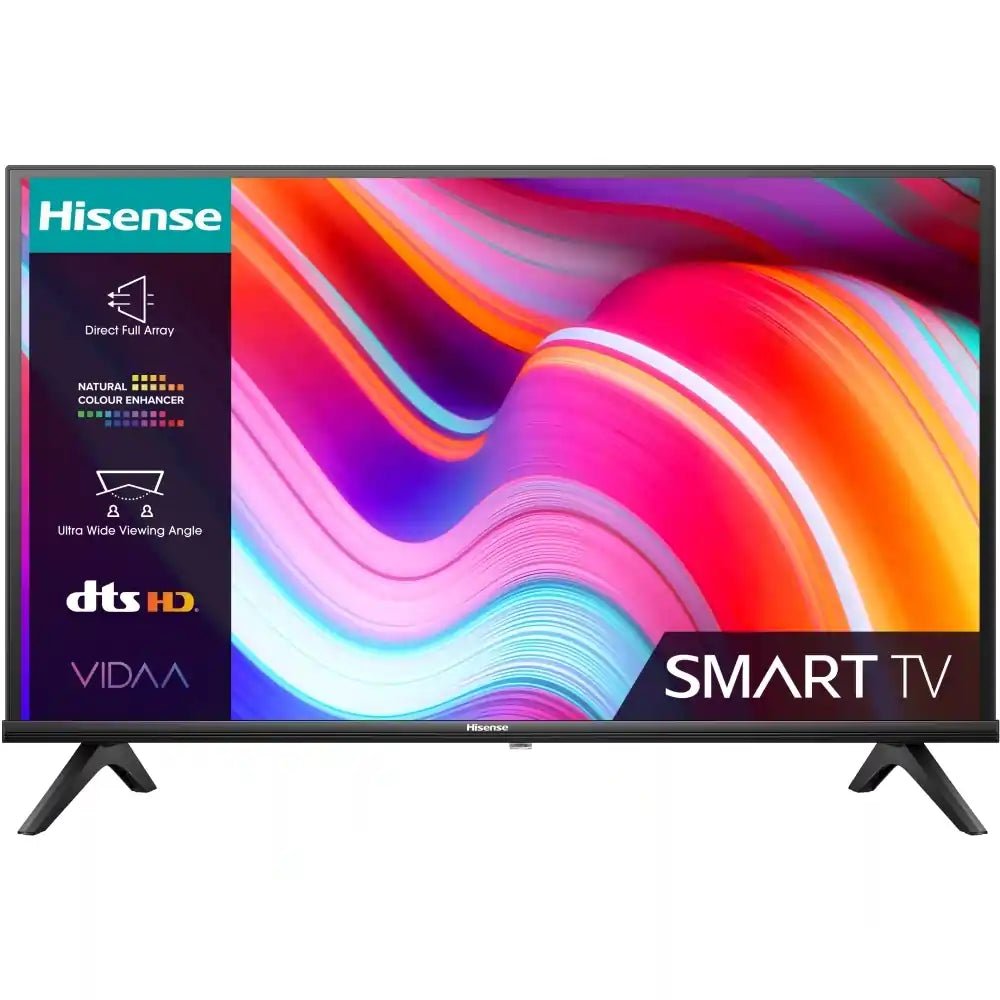 Hisense 32A4KTUK 32" HD Ready HDR Smart LED TV Dolby Audio & DTS HD | Atlantic Electrics - 40314515292383 