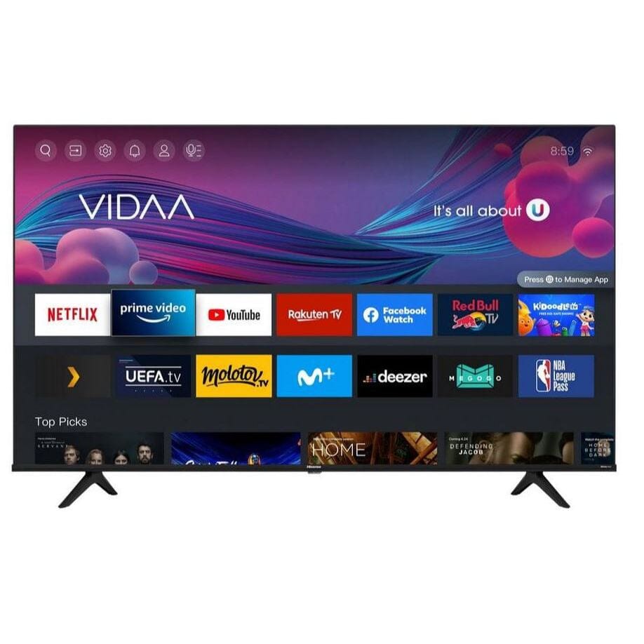 Hisense 55A6GTUK 55 inch 4K UHD HDR Smart TV with Alexa Google Assistant and Dolby Vision 2021 - Atlantic Electrics - 39477874655455 