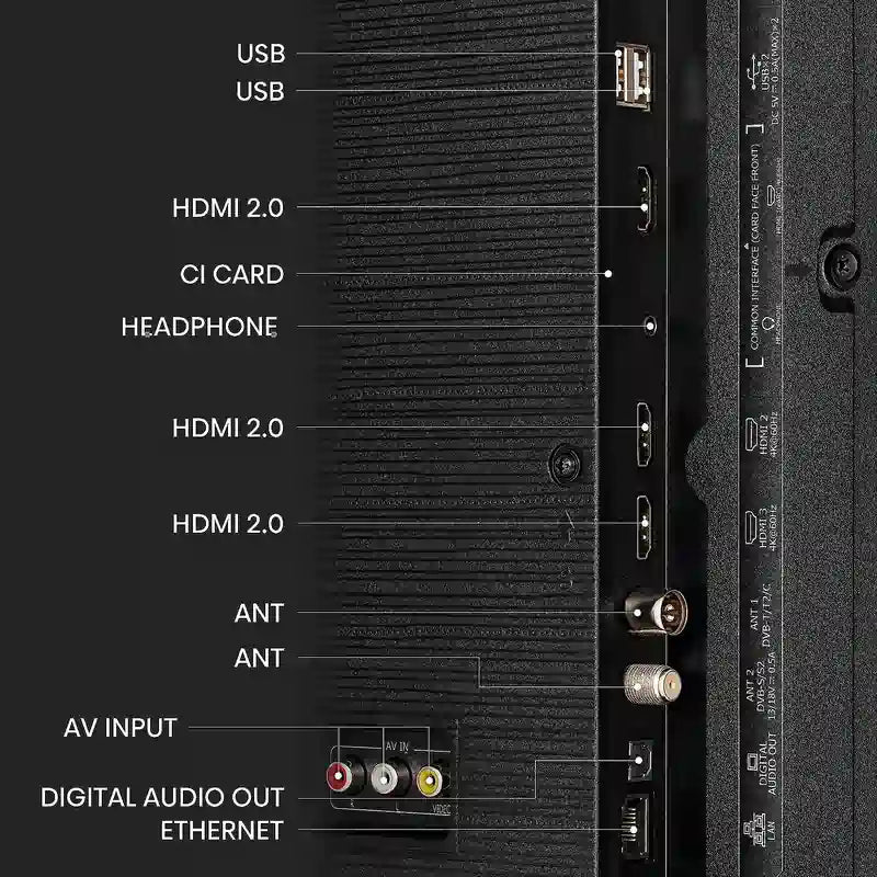Hisense 55A6KTUK A6K 55" Ultra 4K HD DLED Smart TV - Black - Atlantic Electrics