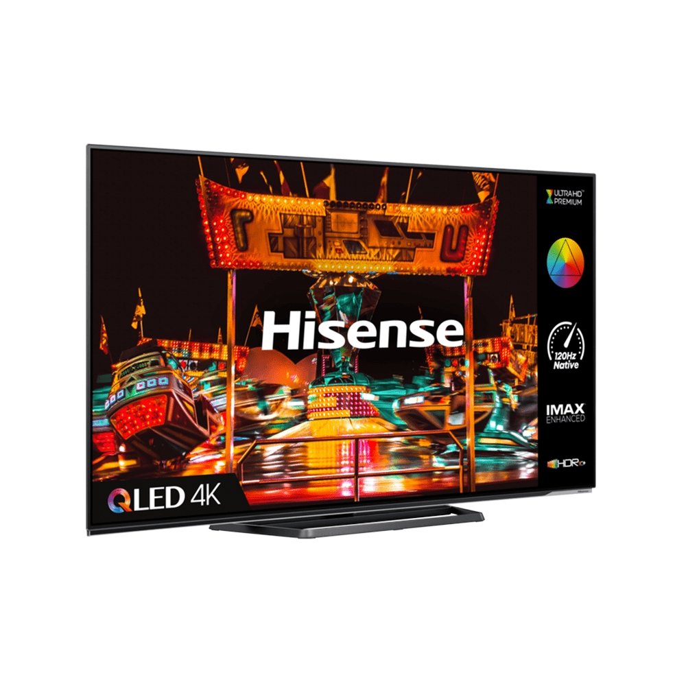 Hisense 55A85HTUK 55" 4K OLED Smart TV, 122.6cm Wide - Black | Atlantic Electrics