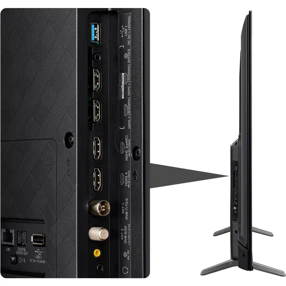 Hisense 55E7KQTUK-PRO 55" QLED 4K Ultra HD Smart TV - Black - Atlantic Electrics - 40452142694623 